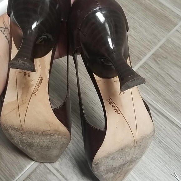 Kate spade brown square toe kitten heels - Picture 6 of 7